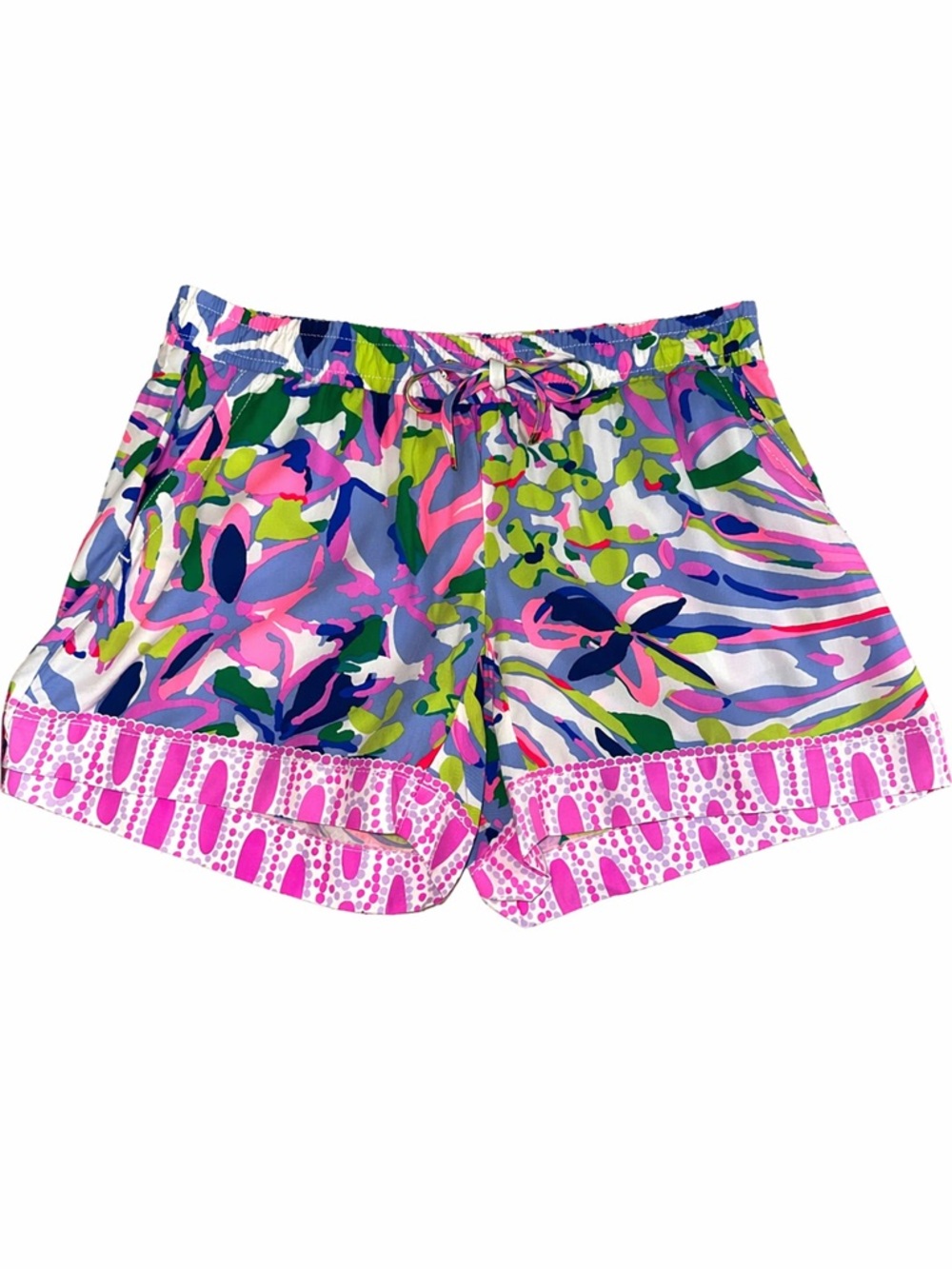 Lilly Pulitzer Katia Shorts XXS Bright Multicolor Tropical Print Resort Summer